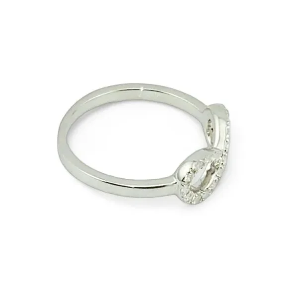 Sterling Silver Infinity CZ Ring - Picture 4 of 6